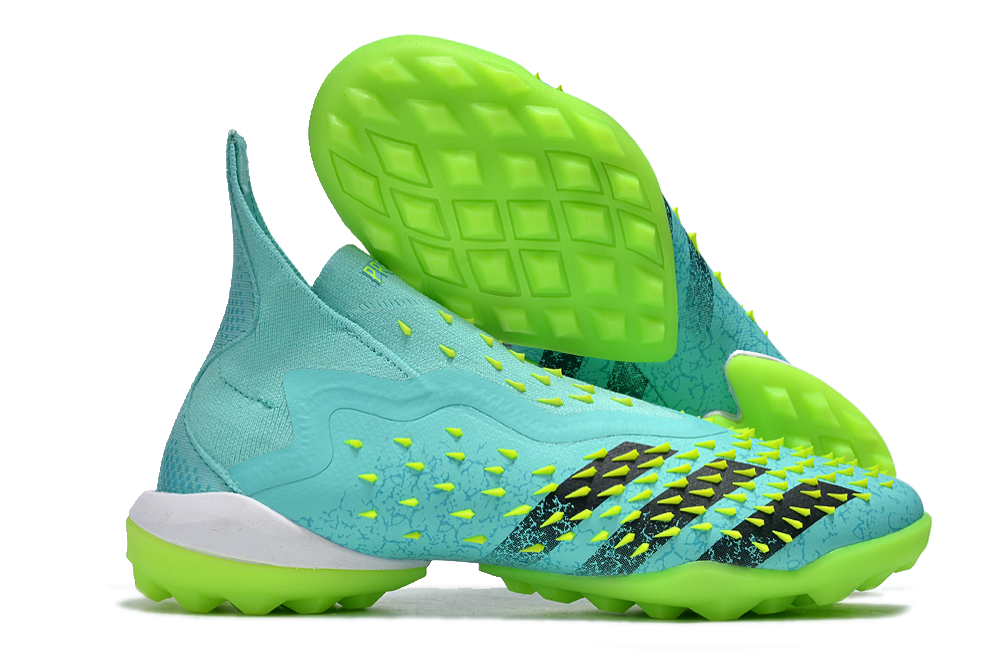 Adidas Predator Freak+ TF High-Tops Soccer Shoes - Blue/Black/Yellow 0