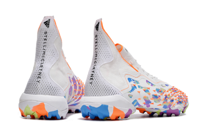 Adidas Predator Freak+ TF High-Tops Soccer Shoes - White/Orange/Blue/Purple