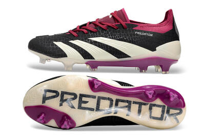 Adidas Predator Accuracy.1 FG Low-Tops Soccer Cleats - Black/White/Purple