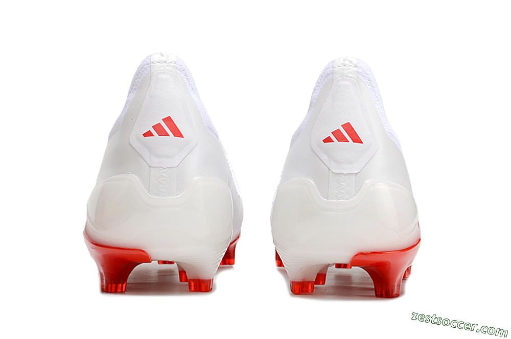 Adidas Predator Accuracy+ FG Low-Tops Soccer Cleats - Beige/White/Red 5