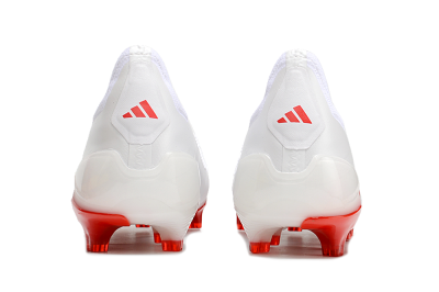 Adidas Predator Accuracy+ FG Low-Tops Soccer Cleats - Beige/White/Red
