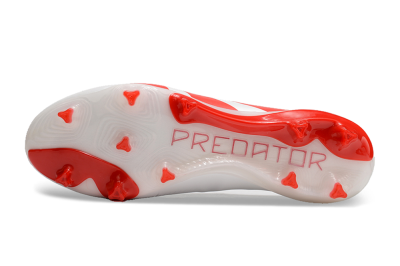 Adidas Predator Accuracy+ FG Low-Tops Soccer Cleats - Beige/White/Red