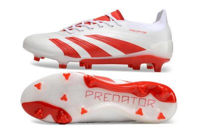 Adidas Predator Accuracy.1 FG Low-Tops Soccer Cleats - Beige/White/Red