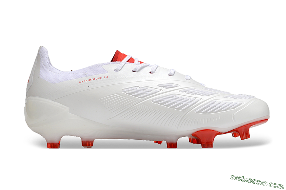 Adidas Predator Accuracy.1 FG Low-Tops Soccer Cleats - Beige/White/Red 7