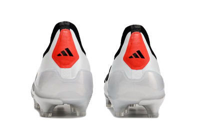 Adidas Predator Accuracy+ FG Low-Tops Soccer Cleats - White/Black/Red