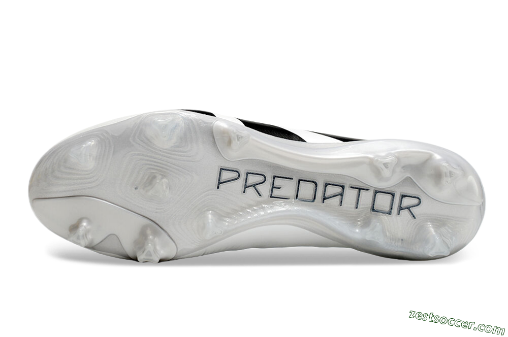 Adidas Predator Accuracy+ FG Low-Tops Soccer Cleats - White/Black/Red 6