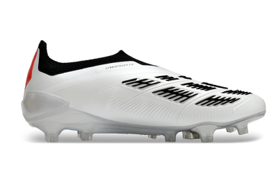 Adidas Predator Accuracy+ FG Low-Tops Soccer Cleats - White/Black/Red
