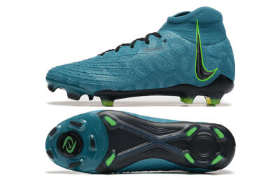 Nike Phantom Luna Elite NU FG High-Tops Soccer Cleats - Blue/Black/Yellow