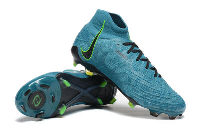 Nike Phantom Luna Elite NU FG High-Tops Soccer Cleats - Blue/Black/Yellow