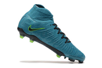 Nike Phantom Luna Elite NU FG High-Tops Soccer Cleats - Blue/Black/Yellow