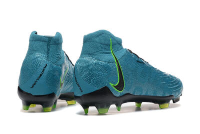 Nike Phantom Luna Elite NU FG High-Tops Soccer Cleats - Blue/Black/Yellow