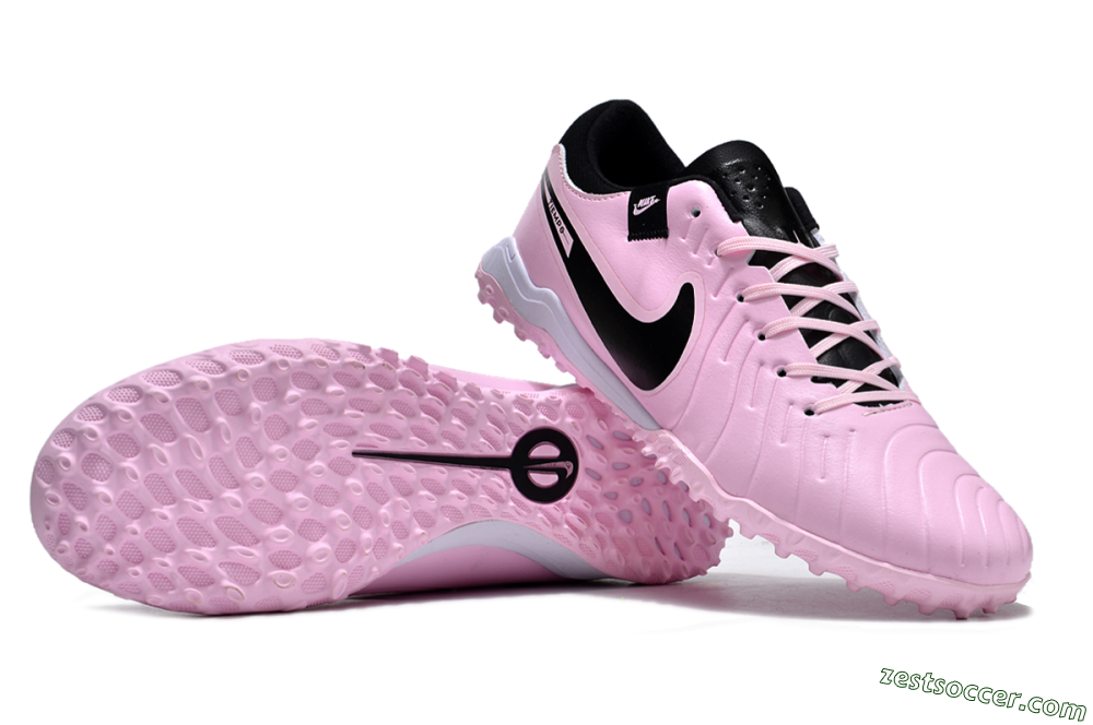 Nike Tiempo Legend 10 Pro TF Low-Tops Soccer Shoes - Pink/Black/White 1