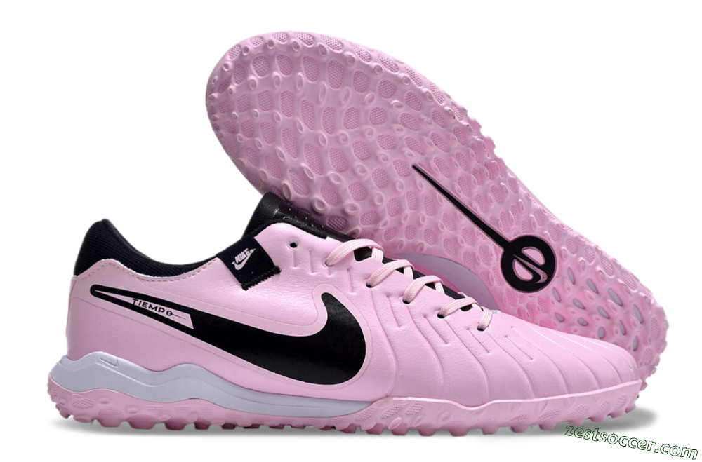 Nike Tiempo Legend 10 Pro TF Low-Tops Soccer Shoes - Pink/Black/White 0