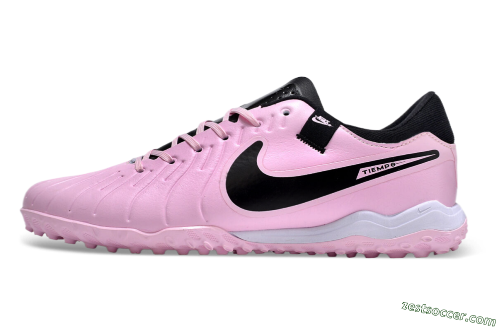Nike Tiempo Legend 10 Pro TF Low-Tops Soccer Shoes - Pink/Black/White 2
