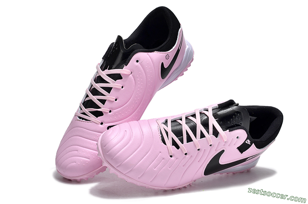 Nike Tiempo Legend 10 Pro TF Low-Tops Soccer Shoes - Pink/Black/White 3