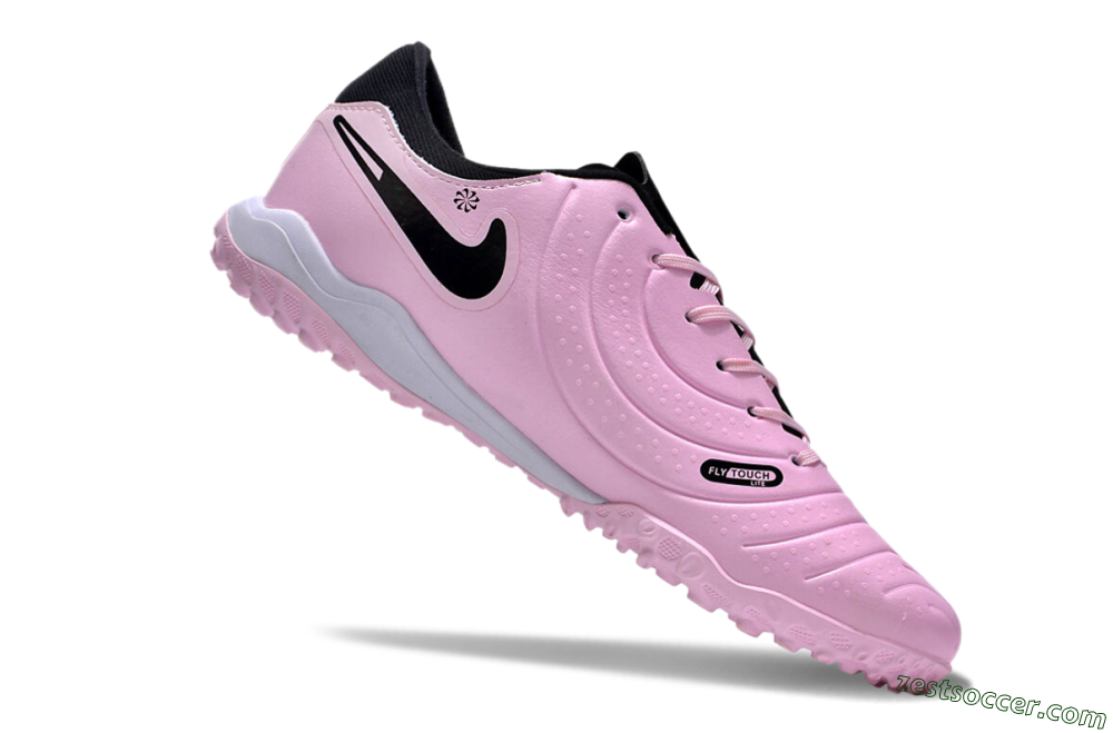 Nike Tiempo Legend 10 Pro TF Low-Tops Soccer Shoes - Pink/Black/White 4