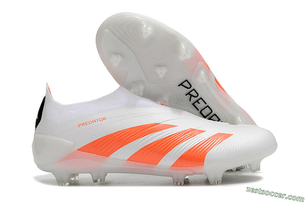 Adidas Predator Accuracy+ FG Low-Tops Soccer Cleats - Beige/White/Red 0