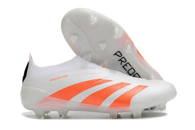 Adidas Predator Accuracy+ FG Low-Tops Soccer Cleats - Beige/White/Red