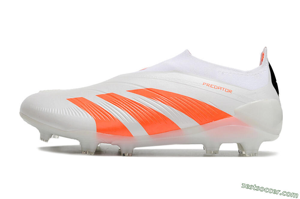 Adidas Predator Accuracy+ FG Low-Tops Soccer Cleats - Beige/White/Red 2