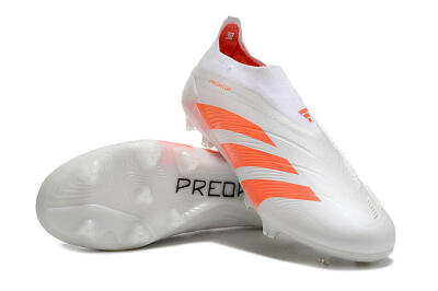 Adidas Predator Accuracy+ FG Low-Tops Soccer Cleats - Beige/White/Red