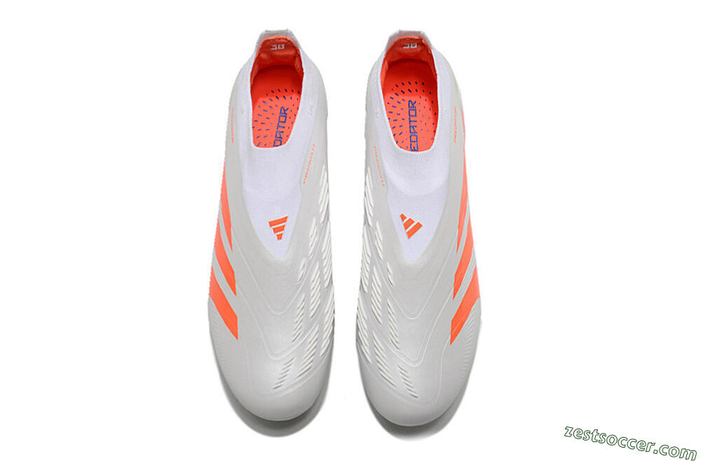 Adidas Predator Accuracy+ FG Low-Tops Soccer Cleats - Beige/White/Red 4