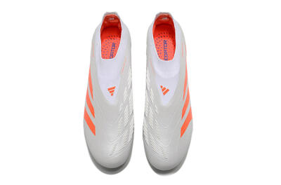 Adidas Predator Accuracy+ FG Low-Tops Soccer Cleats - Beige/White/Red