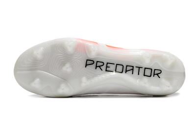 Adidas Predator Accuracy+ FG Low-Tops Soccer Cleats - Beige/White/Red