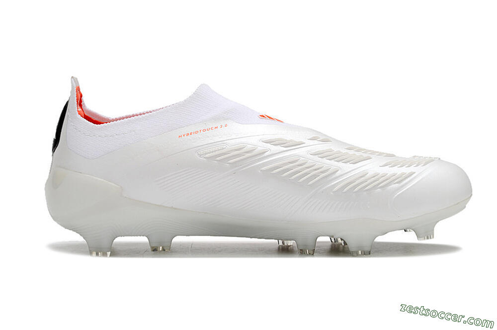 Adidas Predator Accuracy+ FG Low-Tops Soccer Cleats - Beige/White/Red 7