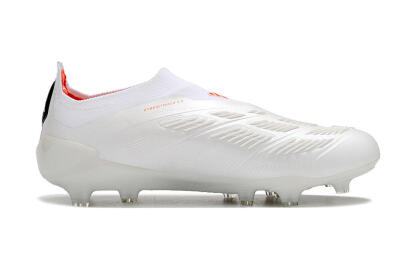 Adidas Predator Accuracy+ FG Low-Tops Soccer Cleats - Beige/White/Red