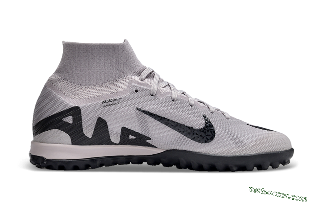 Nike Air Zoom Mercurial Superfly 9 Elite TF High-Tops Soccer Shoes - Grey/Purple/Black 5
