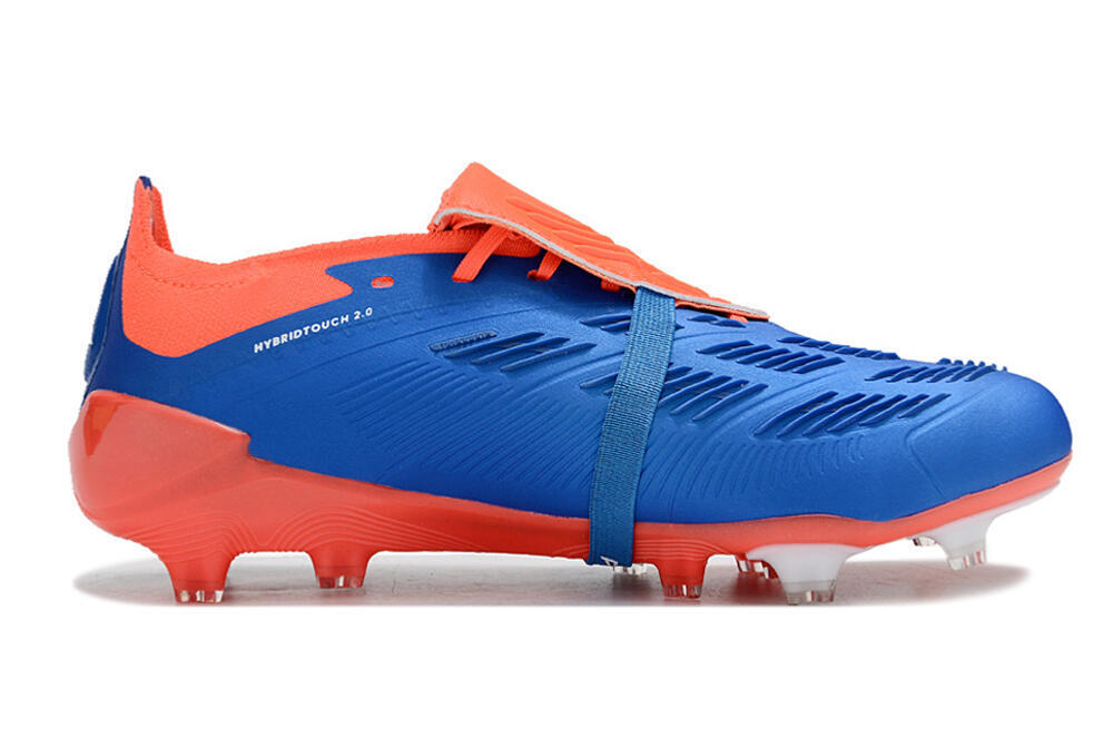 Adidas Predator Elite Foldover Tongue FG Low-Tops Soccer Cleats - Blue/White/Red 7