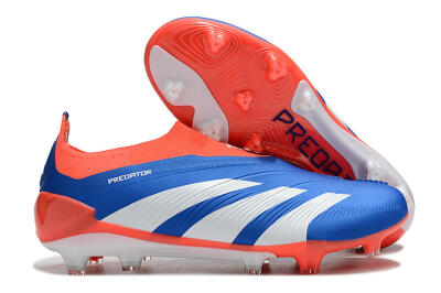 Adidas Predator Accuracy+ FG Low-Tops Soccer Cleats - Blue/White/Red