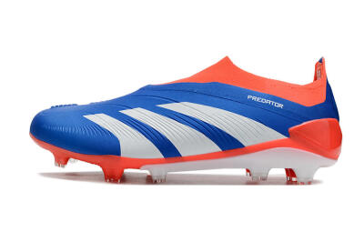 Adidas Predator Accuracy+ FG Low-Tops Soccer Cleats - Blue/White/Red