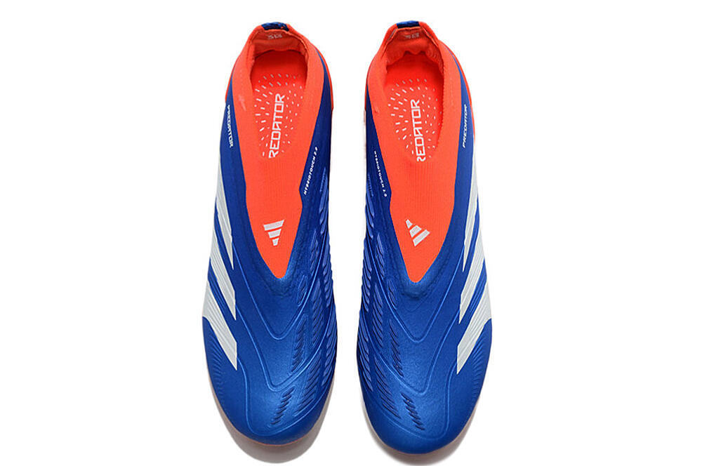 Adidas Predator Accuracy+ FG Low-Tops Soccer Cleats - Blue/White/Red 4