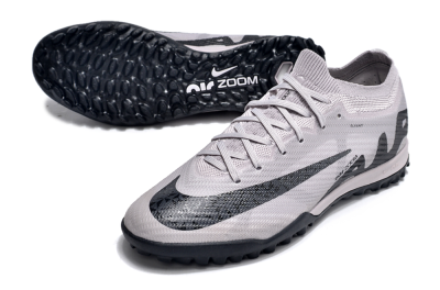 Nike Air Zoom Mercurial Vapor 15 Elite TF Low-Tops Soccer Shoes - Grey/Purple/Black