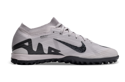 Nike Air Zoom Mercurial Vapor 15 Elite TF Low-Tops Soccer Shoes - Grey/Purple/Black