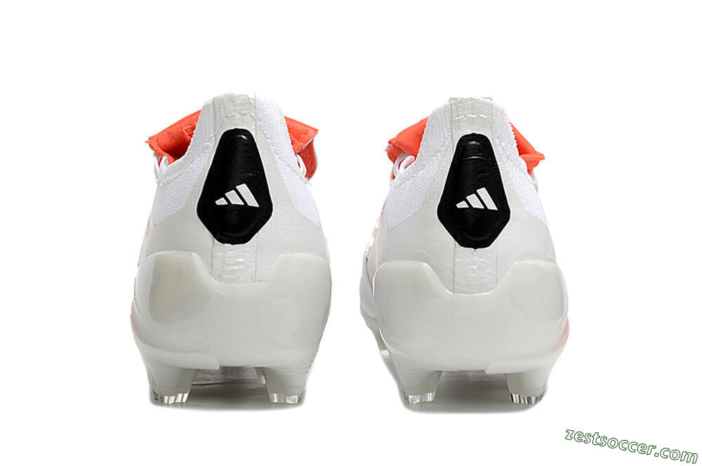 Adidas Predator Elite Foldover Tongue FG Low-Tops Soccer Cleats - Beige/White/Red 5