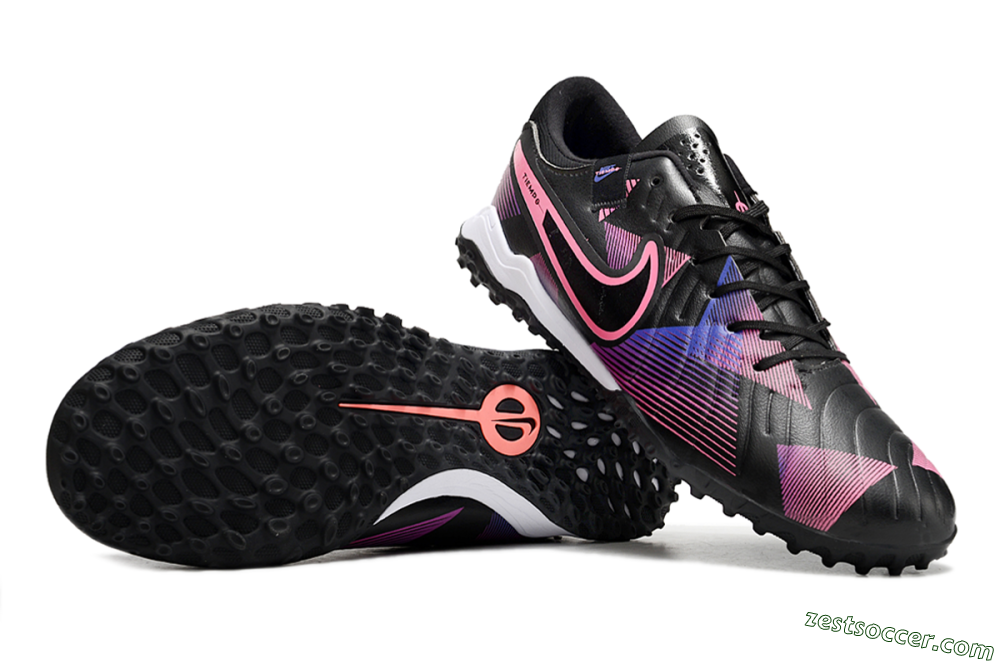 Nike Tiempo Legend 10 Pro TF Low-Tops Soccer Shoes - Black/Purple/Pink 1