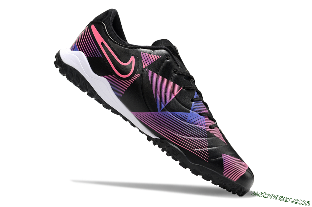 Nike Tiempo Legend 10 Pro TF Low-Tops Soccer Shoes - Black/Purple/Pink 4
