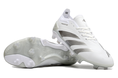 Adidas Predator Accuracy.1 FG Low-Tops Soccer Cleats - White/Silver/Grey