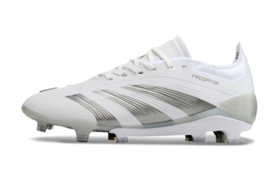 Adidas Predator Accuracy.1 FG Low-Tops Soccer Cleats - White/Silver/Grey