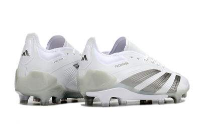 Adidas Predator Accuracy.1 FG Low-Tops Soccer Cleats - White/Silver/Grey