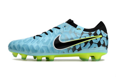 Nike Tiempo Legend 10 Elite FG Low-Tops Soccer Cleats - Jade/Black/Yellow