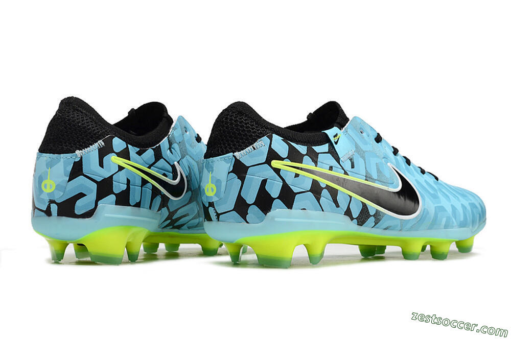 Nike Tiempo Legend 10 Elite FG Low-Tops Soccer Cleats - Jade/Black/Yellow 6