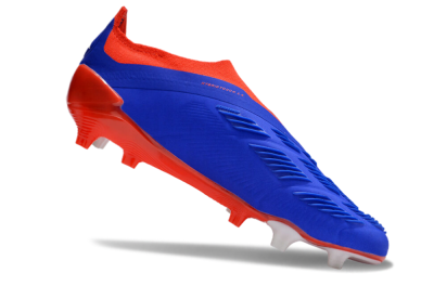 Adidas Predator Elite Laceless FG Low-Tops Soccer Cleats - Blue/White/Red