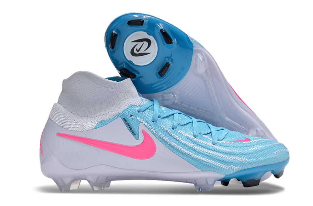 Nike Phantom Luna Elite NU FG High-Tops Soccer Cleats - Jade/White/Pink 0