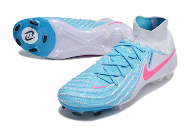 Nike Phantom Luna Elite NU FG High-Tops Soccer Cleats - Jade/White/Pink