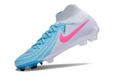 Nike Phantom Luna Elite NU FG High-Tops Soccer Cleats - Jade/White/Pink
