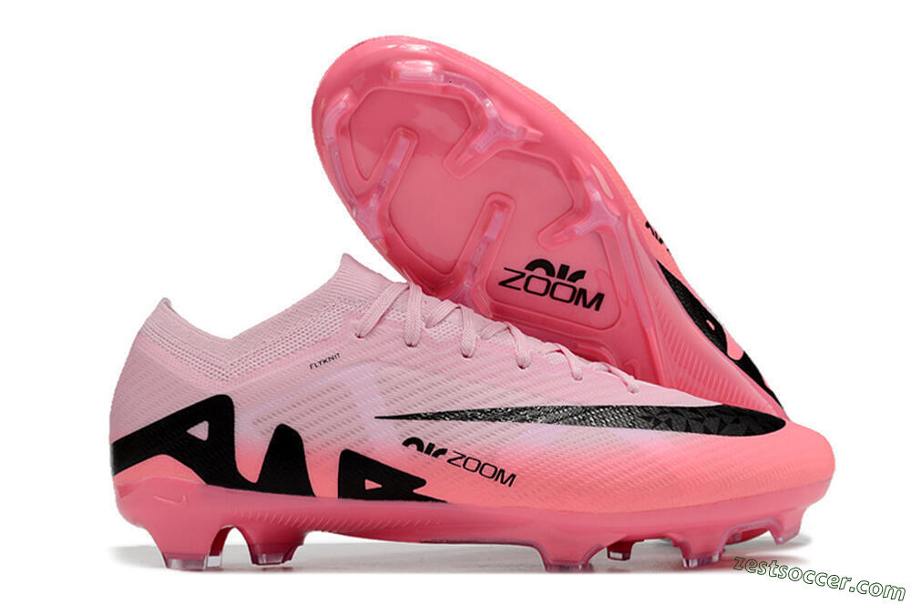 Nike Air Zoom Mercurial Vapor 15 Elite FG Low-Tops Soccer Cleats - Pink/Black 0