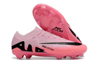 Nike Air Zoom Mercurial Vapor 15 Elite FG Low-Tops Soccer Cleats - Pink/Black